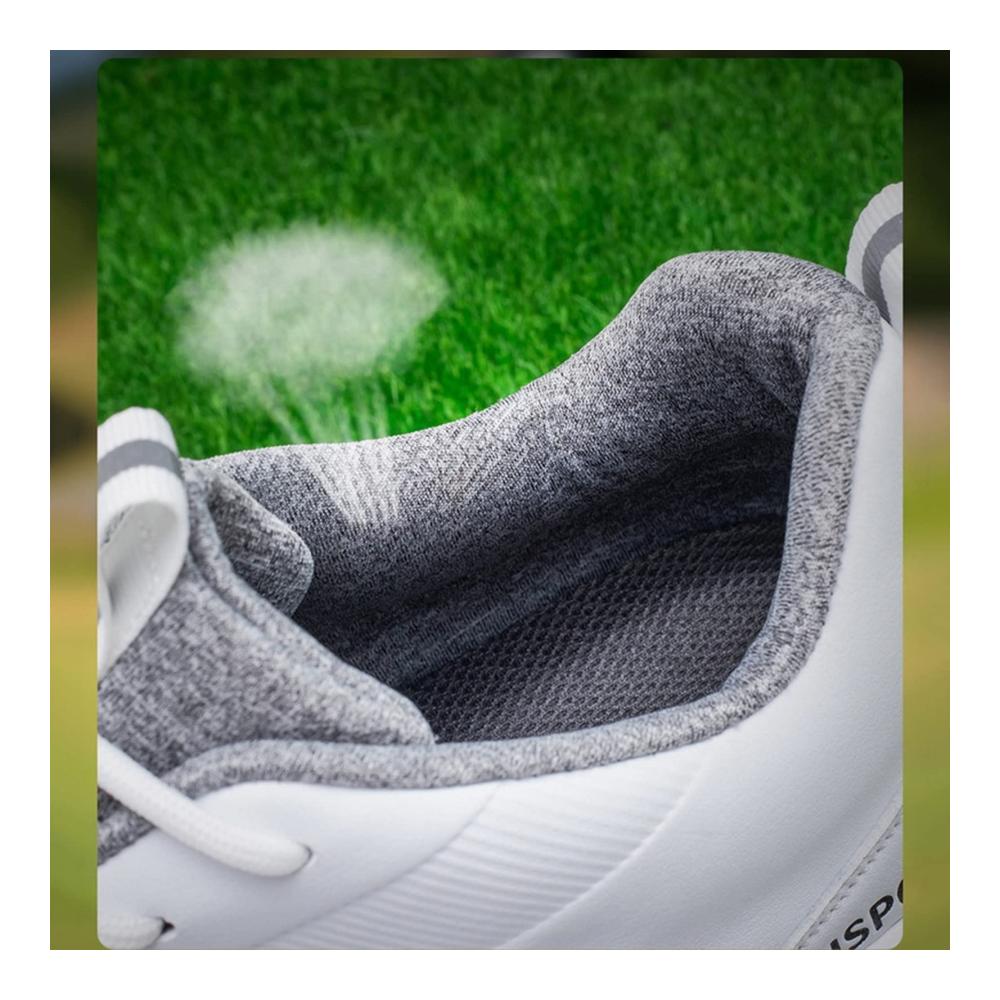 Herren Golfschuhe Wasserdichte Rutschfeste Golftrainer aus Mikrofaser-Leder für Outdoor-Sport