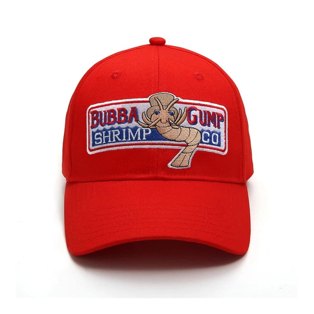 Forrest Gump Baseballkappen - Bestickte Hysteresenkappe für Unisex Cosplay und Sommer Verstellbare Gump Shrimp CO. Baseball Caps