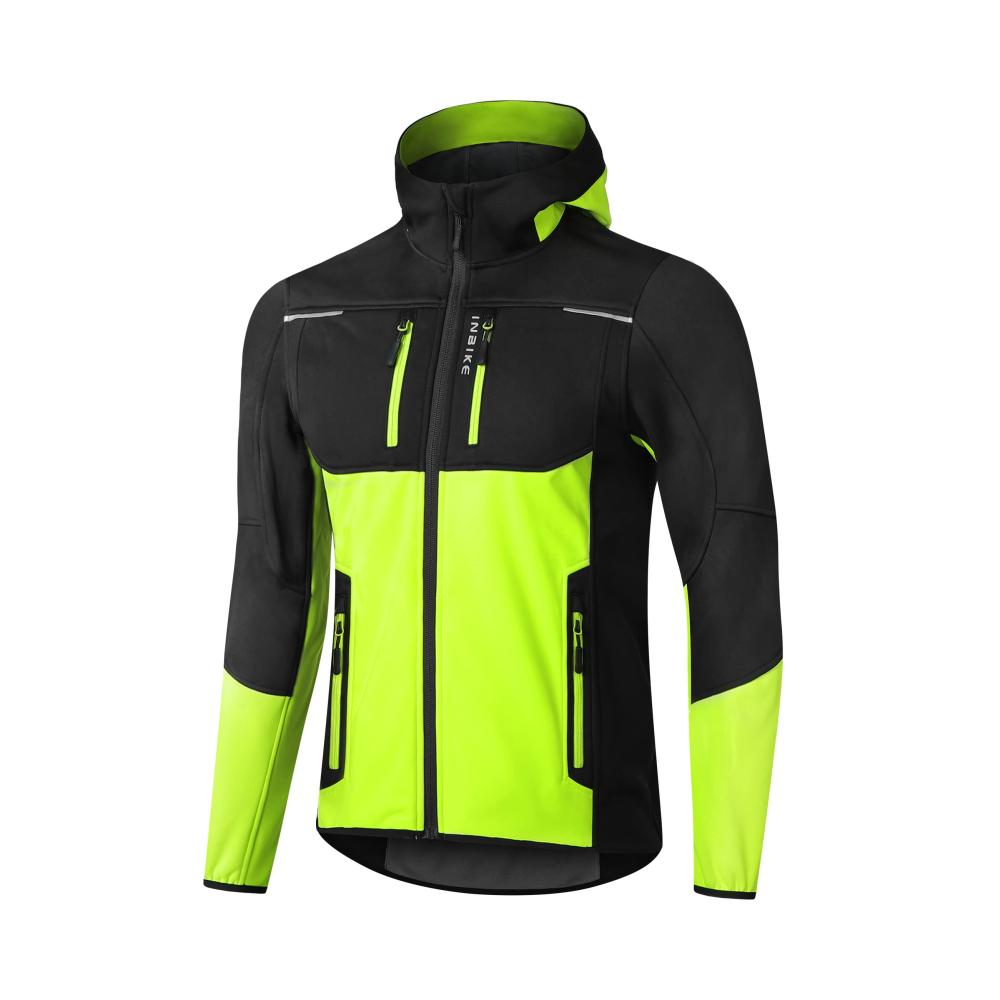 Herren Softshell Fahrradjacke - Wasserdichte Übergangs- und Winterjacke Atmungsaktiv und Warm - Perfekt für Radfahren Laufen und Outdoor-Aktivitäten