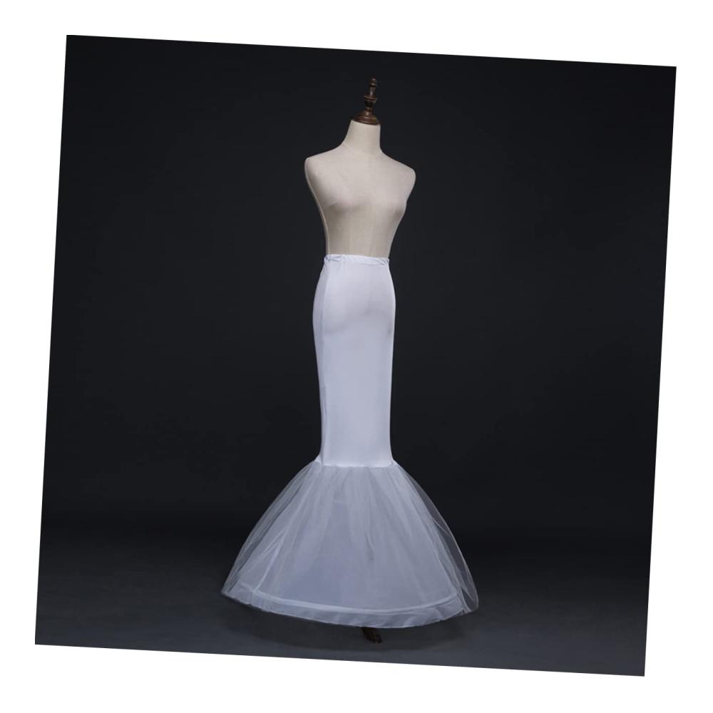 Meerjungfrau Brautkleid Petticoat - Weißer Unterrock für Fischschwanz Hochzeitskleider