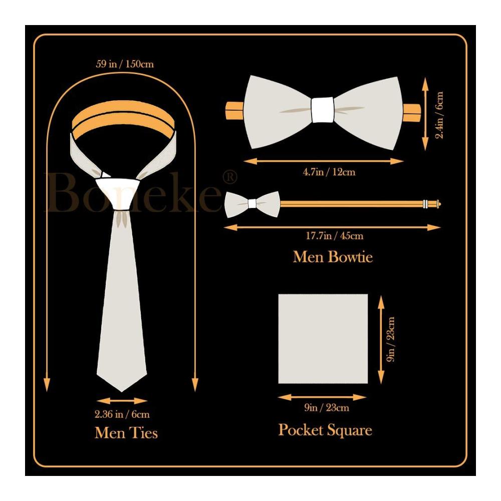 Premium Männer Krawattensets Fliegen Einstecktücher & Accessoires für Business Party & Geschenke