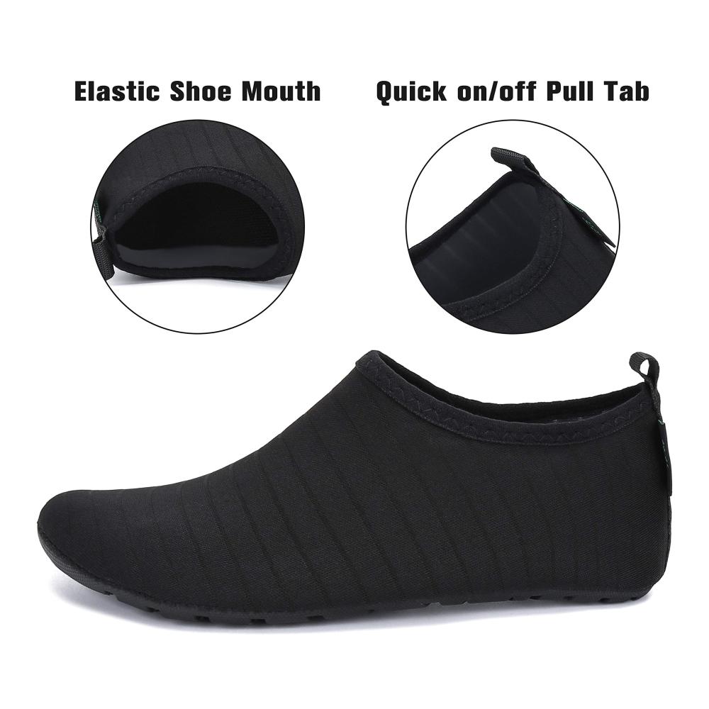 Schnell trocknende Aqua Badeschuhe für Herren und Damen - Ideale Schwimmschuhe für Strand und Pool