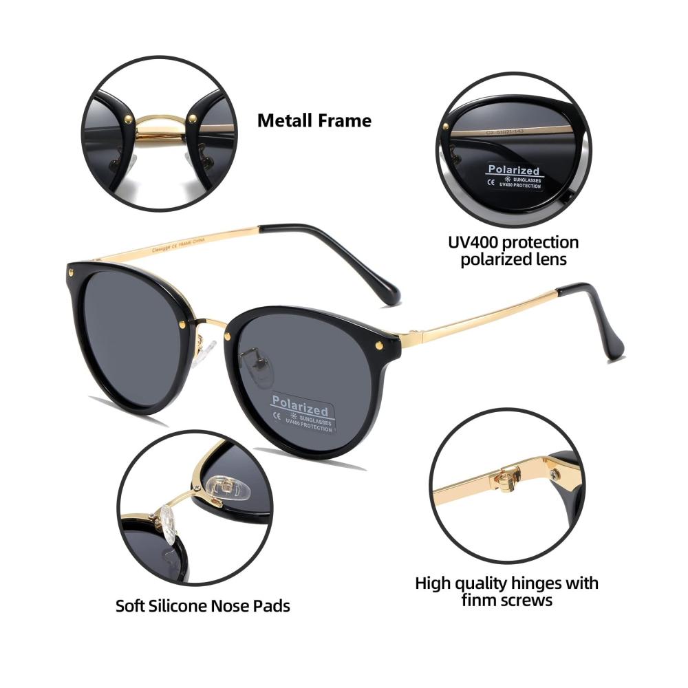 2 Stück Polarisierte Verspiegelte Sonnenbrillen für Herren und Damen - Vintage Metallrahmen UV400-Schutz - Ideal für Angeln Fahren und Reisen - Mode-Accessoire für Outdoor-Aktivitäten