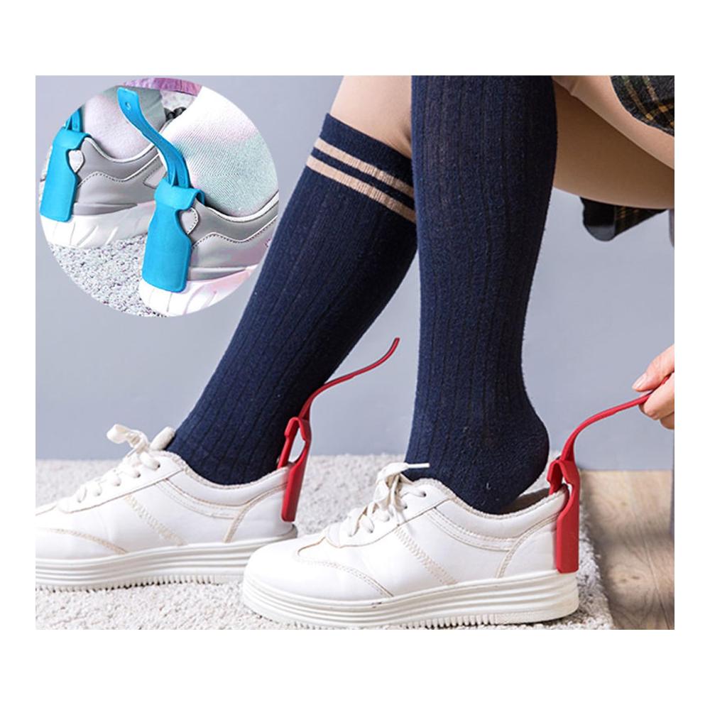 Tragbarer Schuhlöffel-Set 8er-Pack Lazy-Schuh-Helper aus Kunststoff – Kurzgriff Schuhheber für Kinder Schwangere & Senioren – Idealer Reisebegleiter für jede Art von Schuhen – Unisex Schuhanzieher für müheloses Anziehen