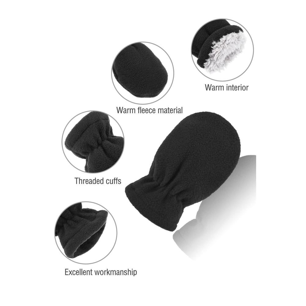 3 Paar Baby und Kleinkind Winter Vlies Handschuhe Warme Fäustlinge für maximale Wärme