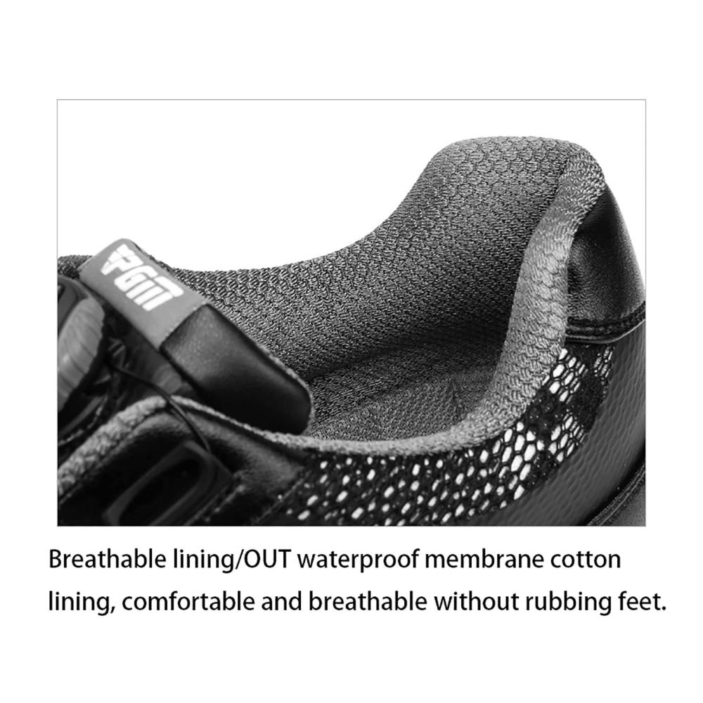 Golfschuhe für Männer - Atmungsaktive Mesh-Oberfläche Profi Anti-Skid Golf Sneakers in Großer Größe (Schwarz 275MM