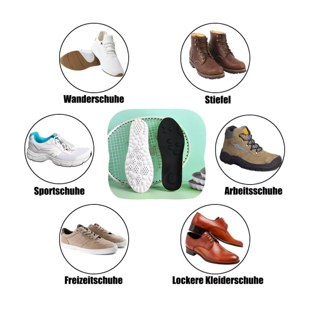 Orthopädische Einlegesohlen (3 Paar) für Herren & Damen | Arch Support Fersensporn Sportkomfort | Atmungsaktiv Fußschmerzlinderung | Ideale Insole zum Wandern Laufen | Größe 41-42