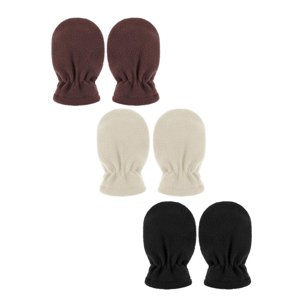 3 Paar Baby und Kleinkind Winter Vlies Handschuhe Warme Fäustlinge für maximale Wärme