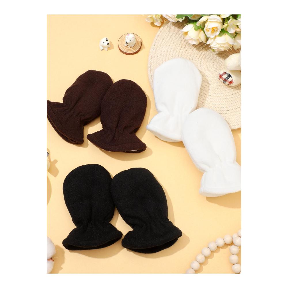 3 Paar Baby und Kleinkind Winter Vlies Handschuhe Warme Fäustlinge für maximale Wärme
