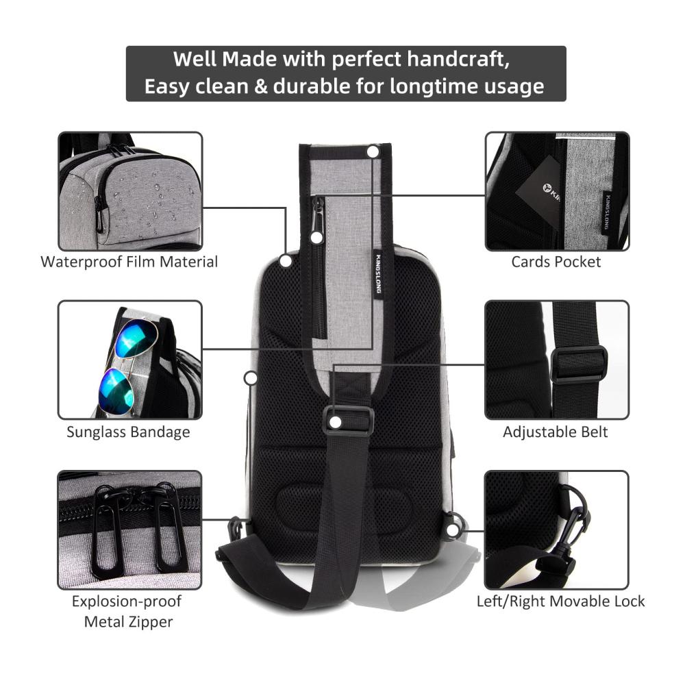 Herren Tagesrucksack Sling Bag Stilvolle Leichtigkeit