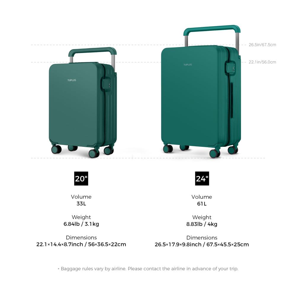 ABS Rollkoffer mit 4 Rollen Leichter Reisekoffer mit TSA-Schloss