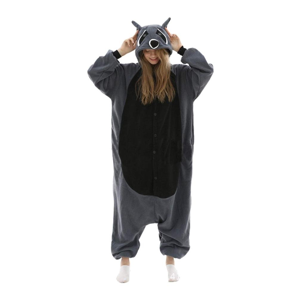 Tierischer Komfort XXL Einteiler Jumpsuit Schlafanzug - Damen Onesie Pyjamas im Cartoon Cosplay Stil Kigurumi Overall für Erwachsene (Größe 145-200cm