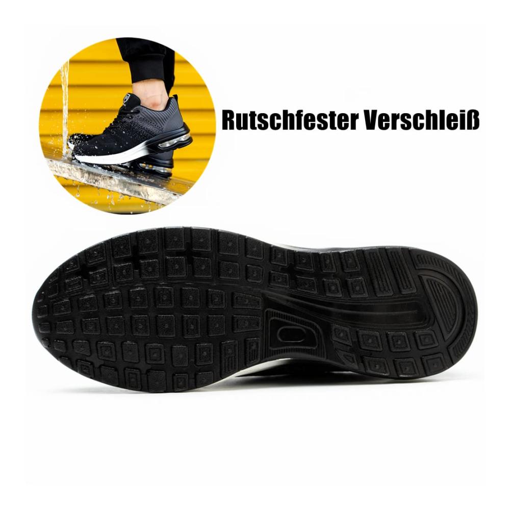 Sicherheitsschuhe Herren/Damen Leichte Sportliche Arbeitsschuhe mit Stahlkappen - Atmungsaktiv und Schutzschuhe für die Arbeit