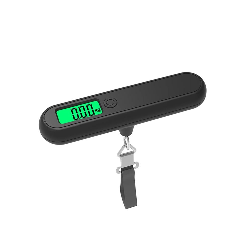 Digitale Gepäckwaage Tragbare Reisewaage mit hintergrundbeleuchtetem LCD-Display 50 kg Kapazität für präzises Wiegen – Ideal für Reisende