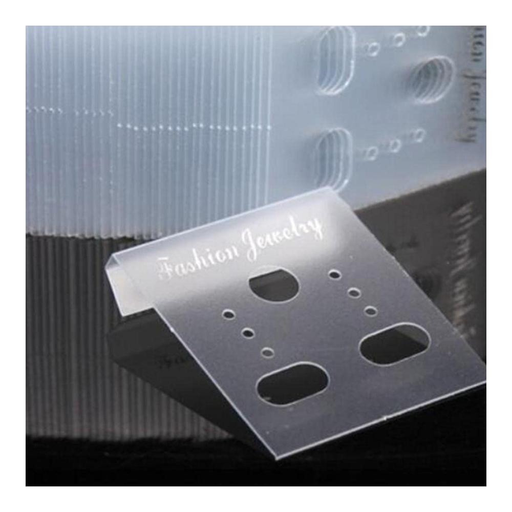 1000er Packung Transparente Ohrring Ohrstecker Display Karten für Schmuckständer Großverpackung für Präsentation und Aufbewahrung