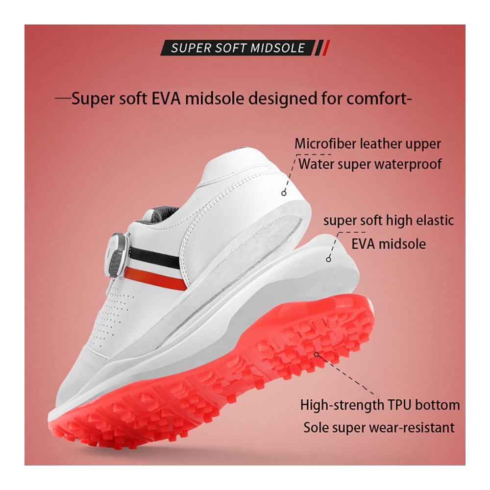 Graue Spikeless Golfschuhe für Damen – Abriebfest und rutschfest – Bequeme Golfschuhe mit Lace System – Outdoor Golf Trainingsschuh in 6UK – Damen Golfschuhe Walking Sneakers