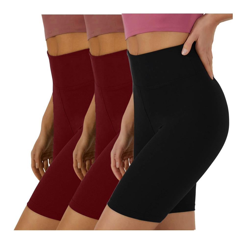 Glitzernde Damen-Sportshorts Hoch taillierte Lauf- und Yoga-Hose (3er-Pack) für Sommer-Outfits