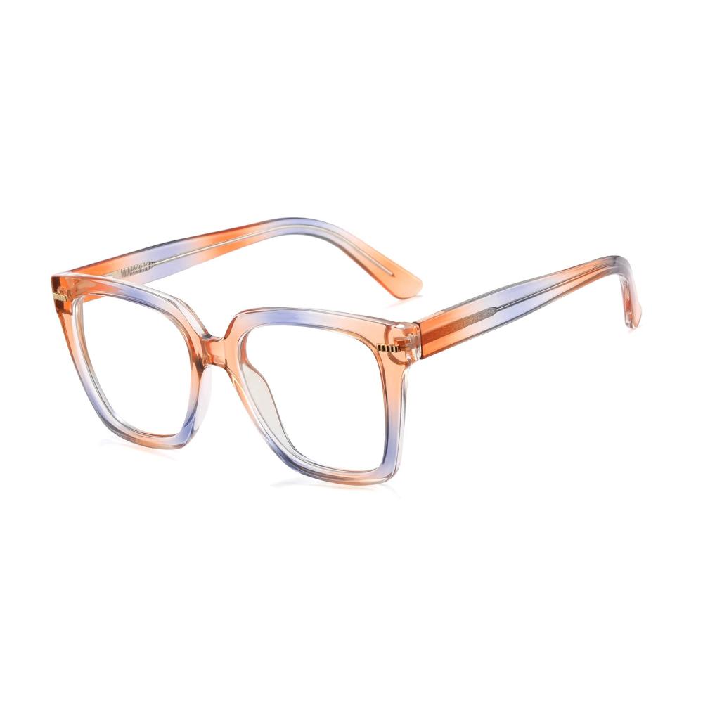Klassische transparente Gaming-Brille für Herren und Damen - Blaulichtfilter UV-Schutz ohne Sehstärke - Quadratisches Schwarzrahmen-Design