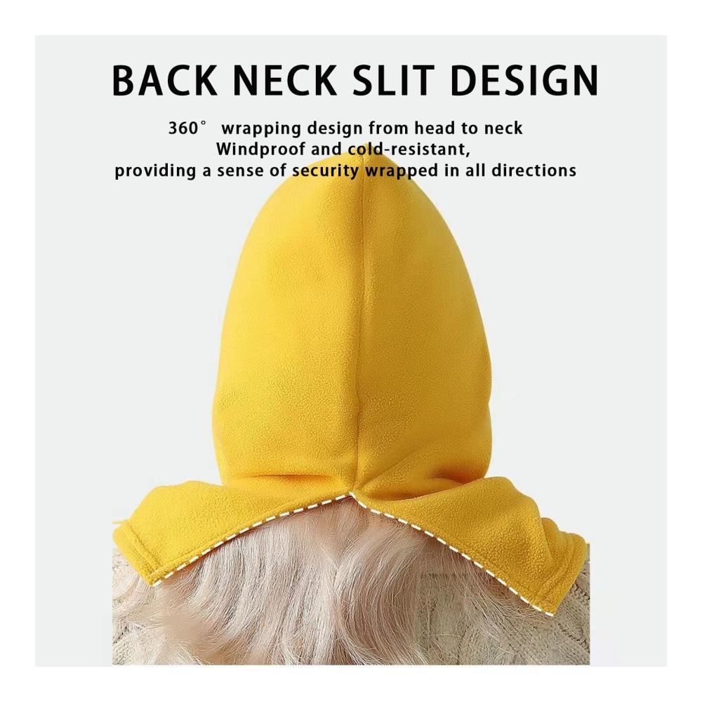 Sturmhaube Fleece Winddichte Skimaske mit Plüsch Fahrradhaube Vollgesichtsmaske Wintermütze Beanie – Ideal für Outdoor-Sportarten bei kaltem Wetter