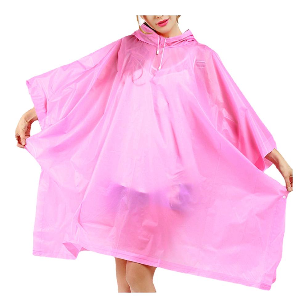 Regenponcho Set Wiederverwendbare EVA-Regenmäntel mit Kapuze für Damen und Herren