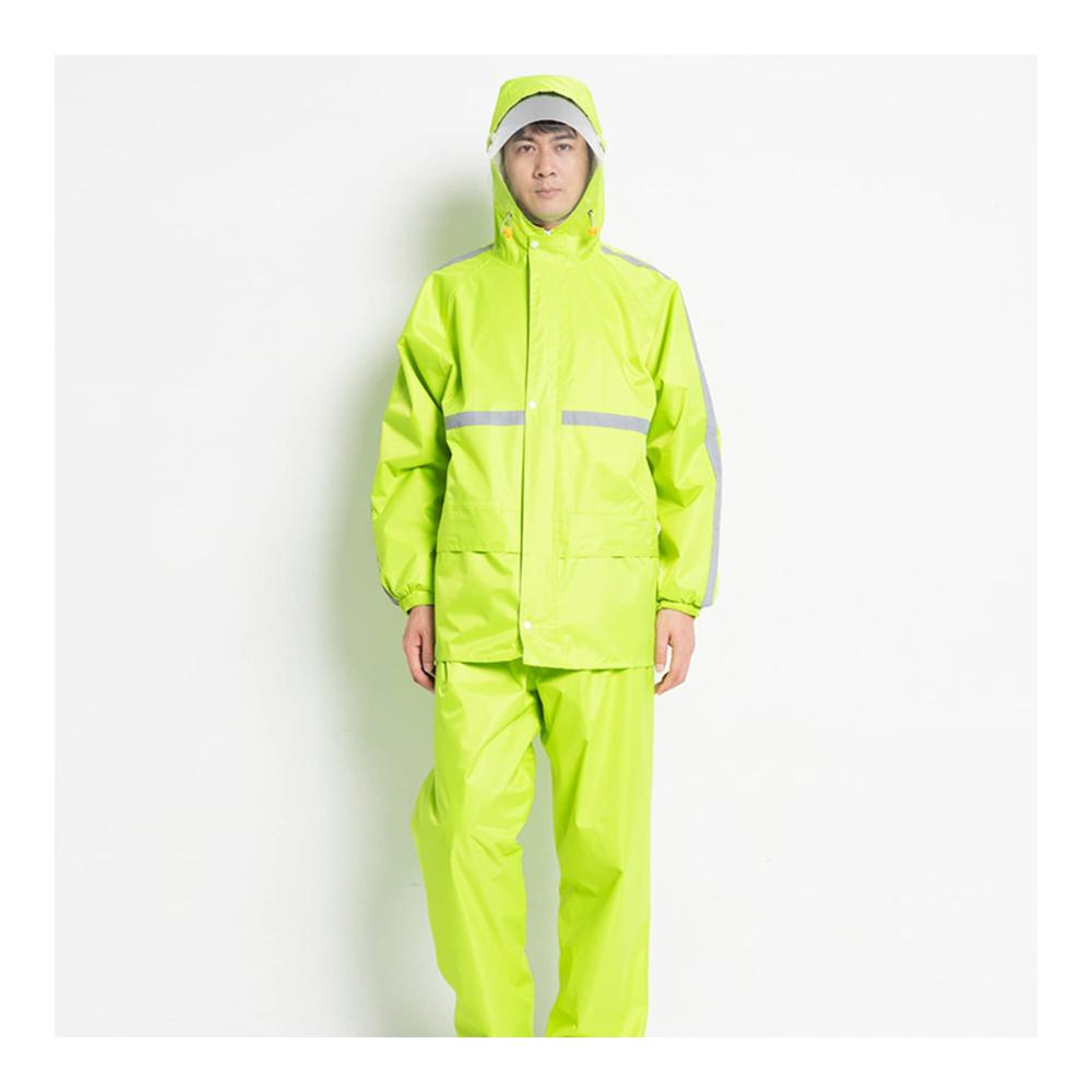 Wasserdichter Regenanzug Atmungsaktive Fahrrad Regenjacke für Herren und Damen - Reflektierendes Radtrikot ideal für Frühling und Sommer (Größe A 4XL