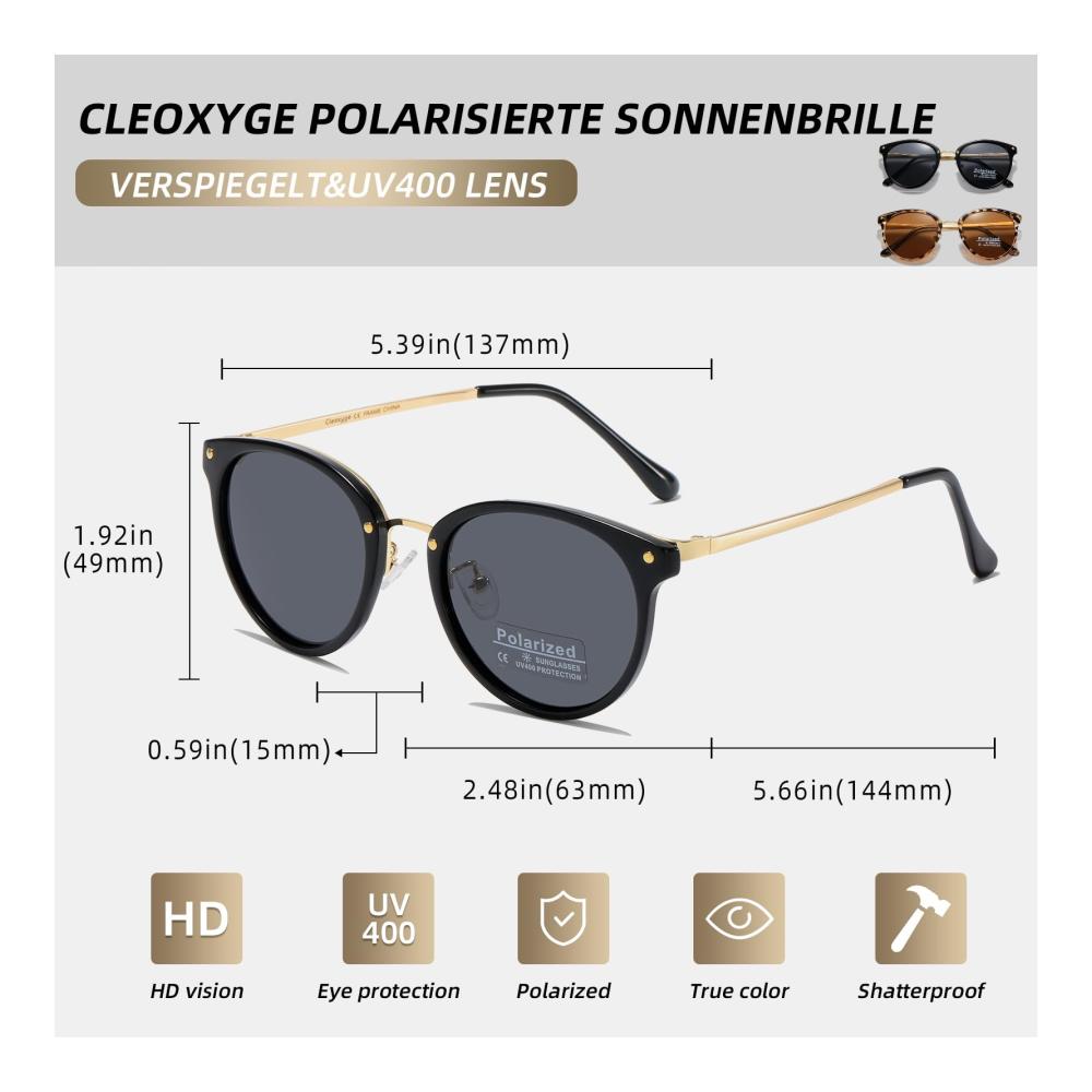 2 Stück Polarisierte Verspiegelte Sonnenbrillen für Herren und Damen - Vintage Metallrahmen UV400-Schutz - Ideal für Angeln Fahren und Reisen - Mode-Accessoire für Outdoor-Aktivitäten
