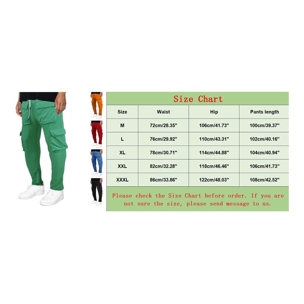 Doppelfunktionale Herrenhose mit Multi-Pouch-Design | Windabweisende Gelegenheitshose mit geradlinigem Reißverschluss