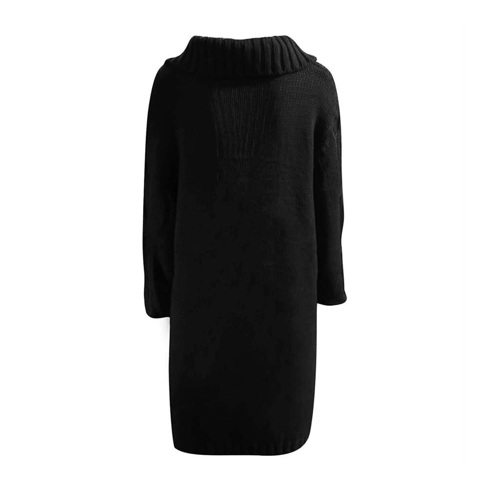 Herbst Winter Damen Lang Grobstrick Cardigan mit Knöpfen - Stilvoller Strickmantel für die kalte Jahreszeit