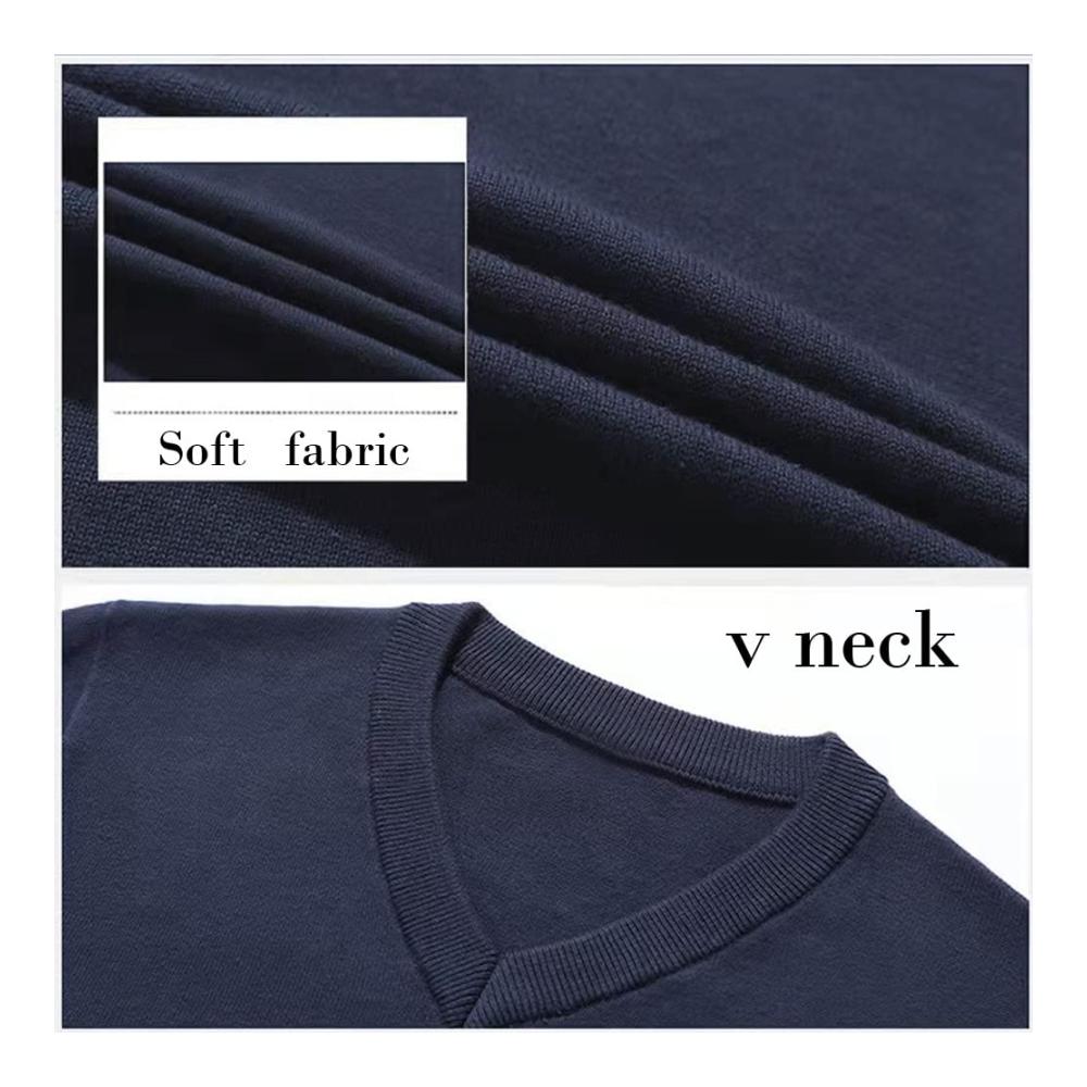 Herren Baumwollstrickpullover mit V-Ausschnitt – Stilvolle Pullover und Strickjacken für Männer