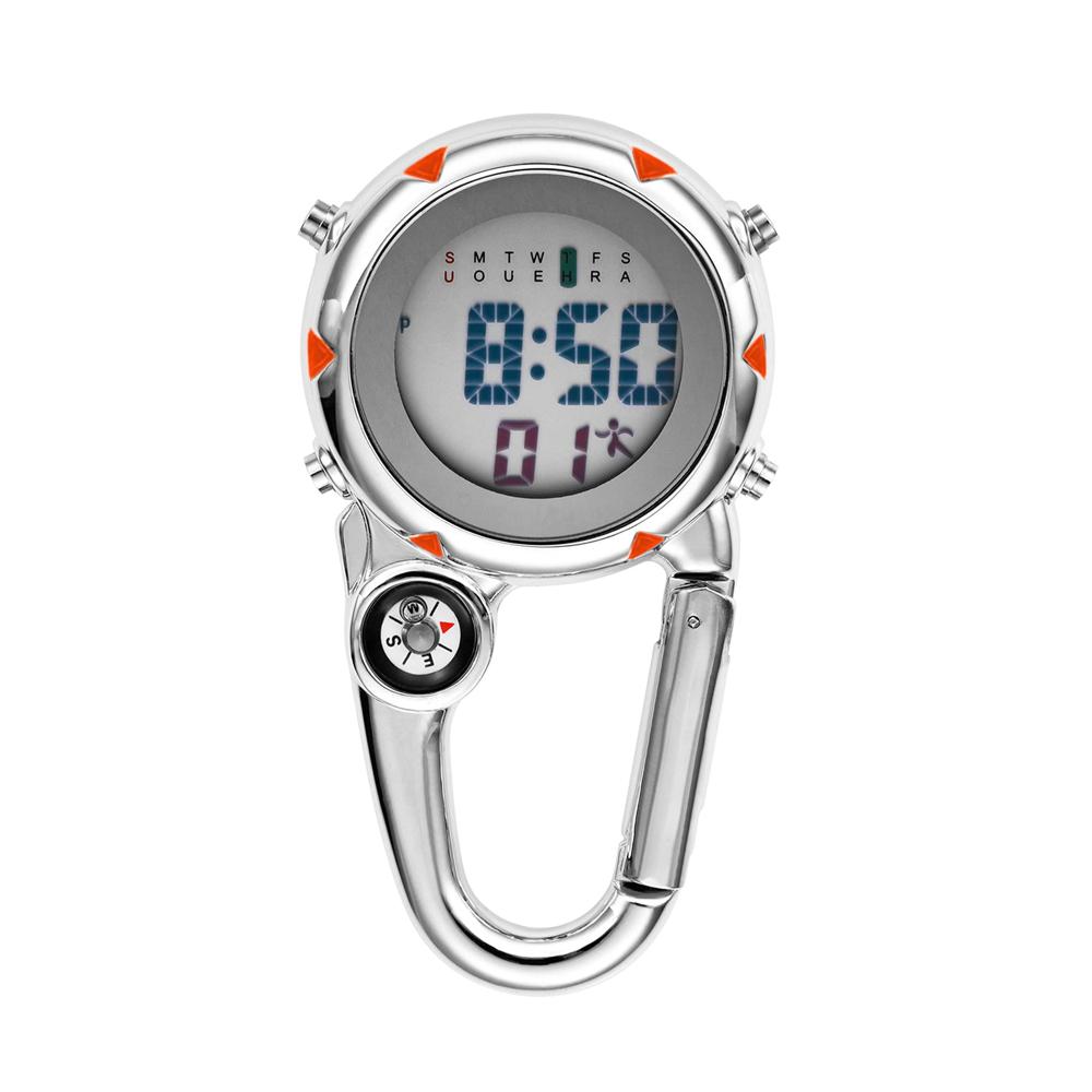 Taschenuhr mit Karabiner - Unisex Analoguhr für Klettern und Sport Quarzwerk Krankenschwesteruhr