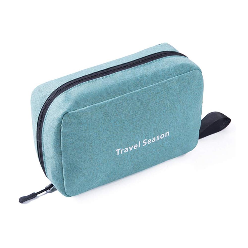 Haiying Reise-Kulturbeutel Faltbare Hängende und Wasserdichte Kulturtasche für Damen und Herren (Cyan) - Praktisch und Stilvoll