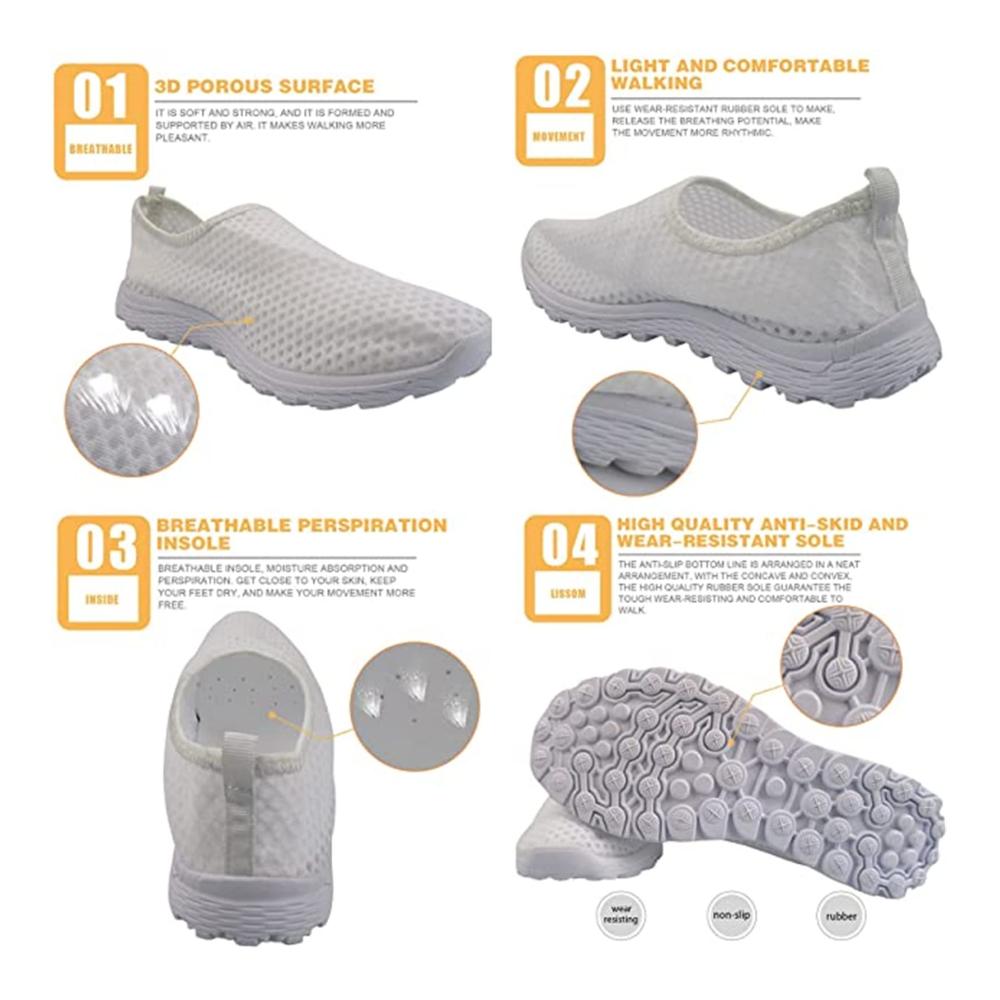 Cool Panda Damen Slip-on Laufschuhe - Modische Sneakers aus Mesh