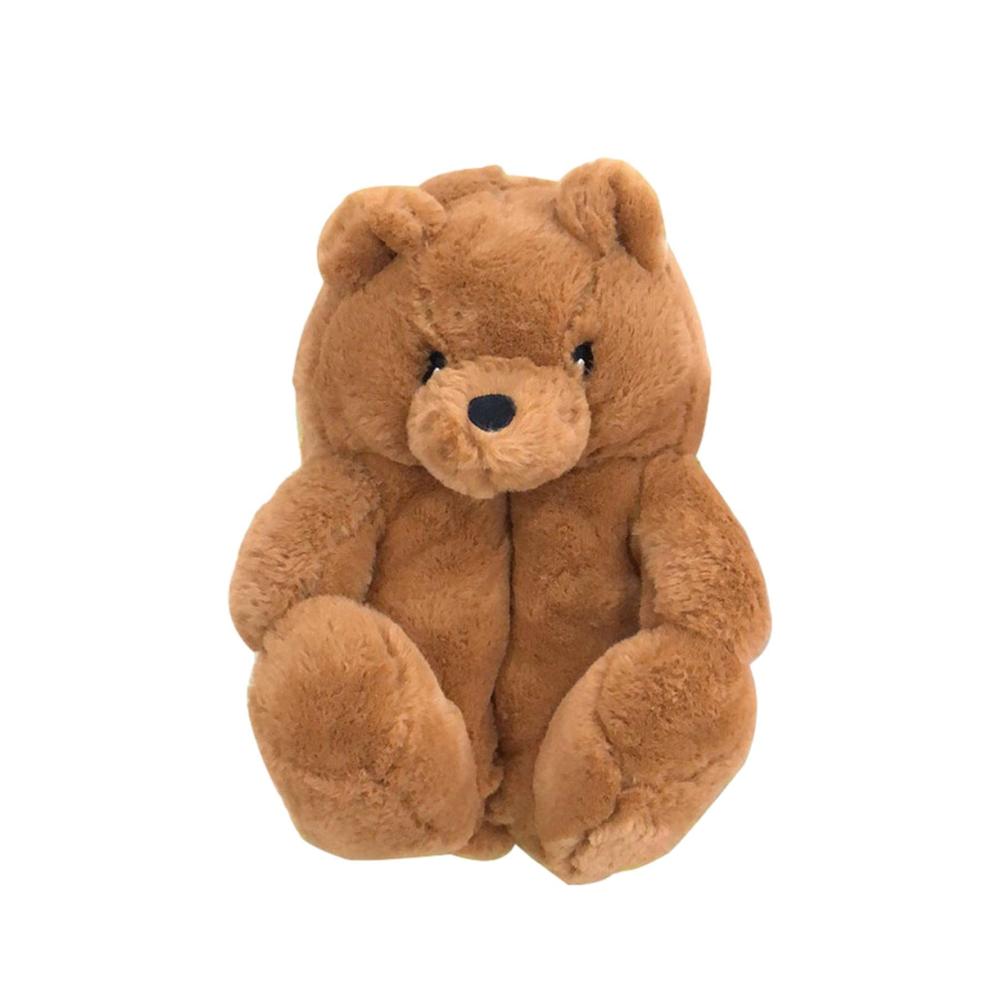Teddybär Hausschuhe - Warme Winter Hausschuhe für Mädchen | Flauschige rutschfeste Winterschuhe als ideale Geschenke