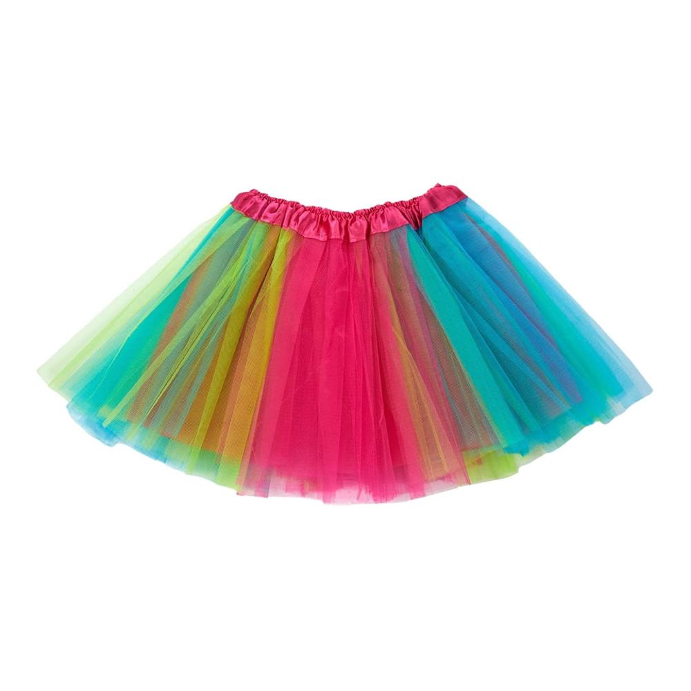 4-lagiger Damen Tütü-Minirock Perfekter Petticoat für Partys Halloween und Tanz