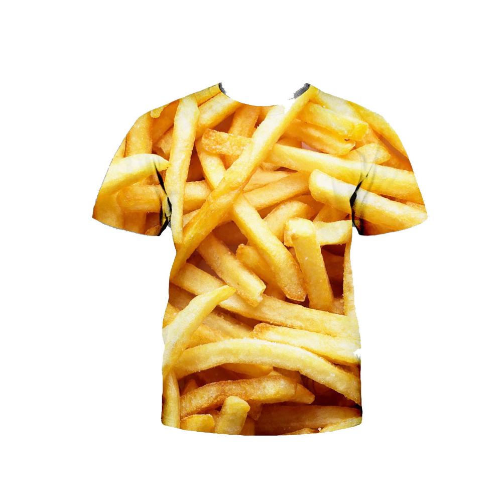 Fast Food Fun Lustige Food Beach T-Shirts für Herren und Damen - Kreative Muster Personalisierte Kleidung für Cosplay Partys