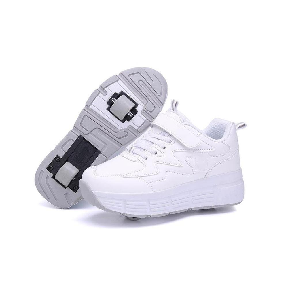 2-in-1 Skateboard- und Laufschuhe für Kinder Multifunktionale Sneakers mit Rollen für Jungen und Mädchen – Perfekte Kombination aus Roller-Schuhen und Gymnastik-Sneakers