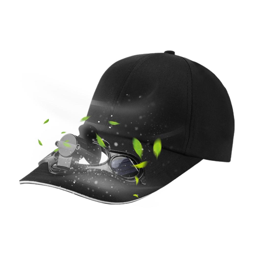 Solarbetriebene Baseball Cap mit Lüfter | Kühlen Sie Ihr Gesicht ohne Batterien - Perfekt für Sommeraktivitäten