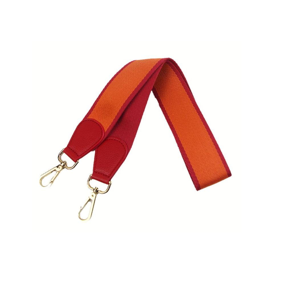 Breiter Damen-Schultergurt 103cm - Bunter Schulterriemen für Handtaschen Tragetaschen - Orange Schultergurt für stilvolle Taschen