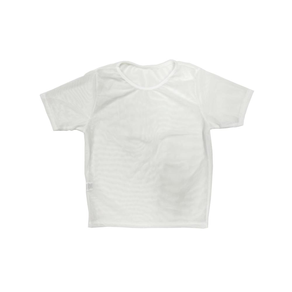 Damen Mesh Reizwäsche Set Transparentes T-Shirt Top BH-Hemd Unterhemd & Tank - Sexy Clubwear in Kurzarm Bauchfrei & Durchsichtig