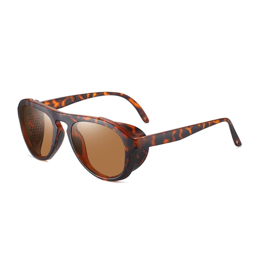 Polarisierte UV400-Sonnenbrillen für sicheres Fahren Shopping und Reisen - Unisex Schutzbrillen mit Seitenschutz und Nachtsicht (Color B
