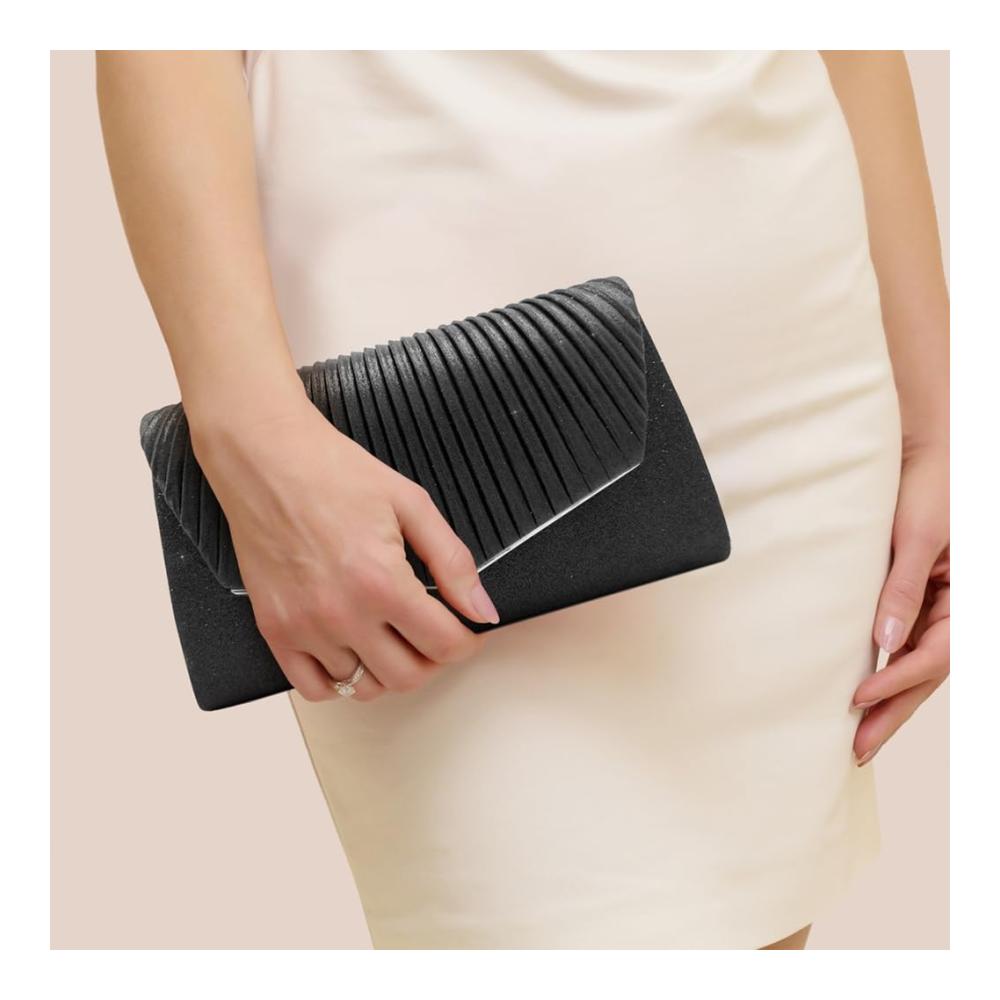 Funkelnde Clutch mit Abnehmbarer Kette - Elegante Abendtasche für Frauen ideal für Abschlussball Hochzeit und Bankette