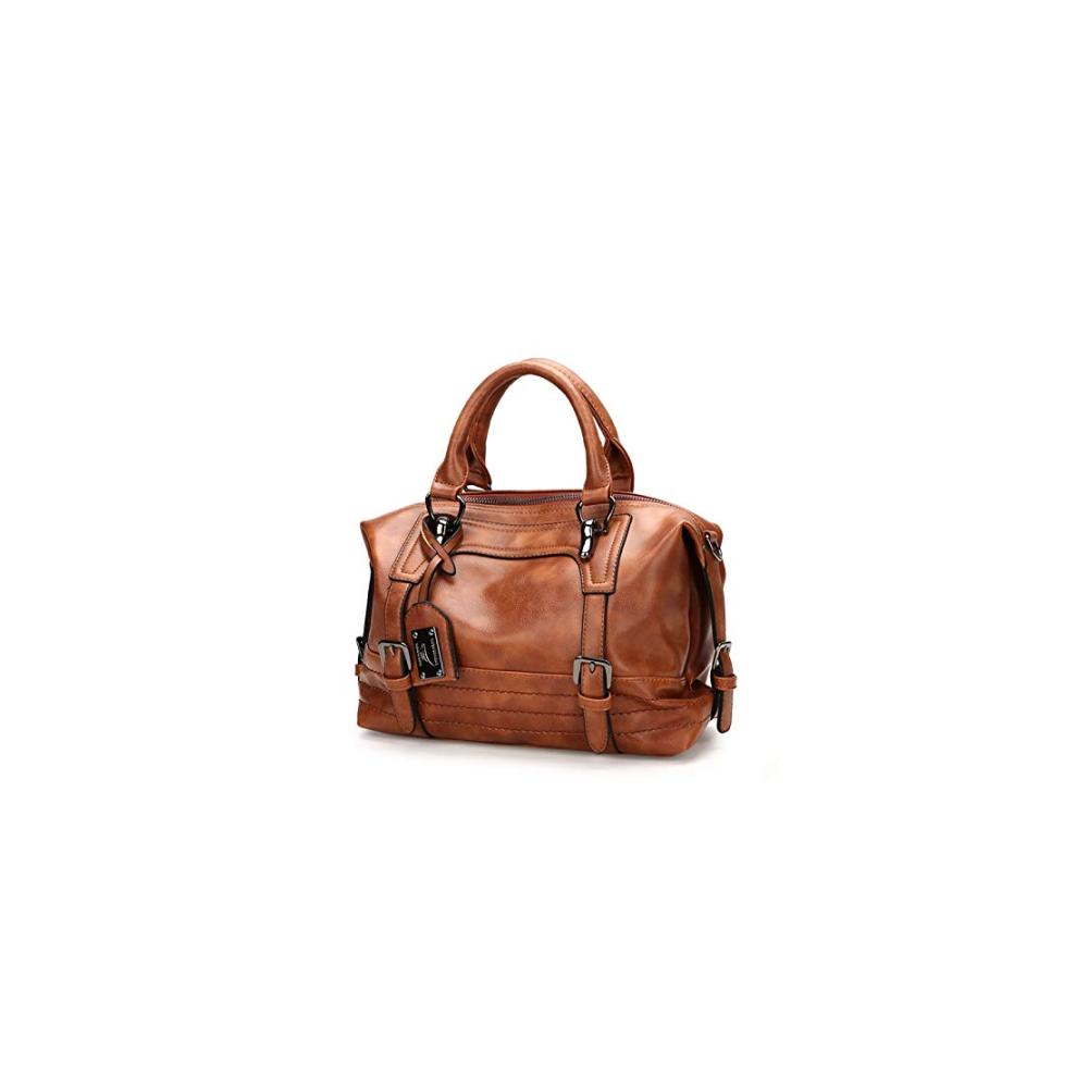 Damen-Umhängetasche aus braunem Leder - Stilvolle Schultertasche mit Eleganz und Funktionalität