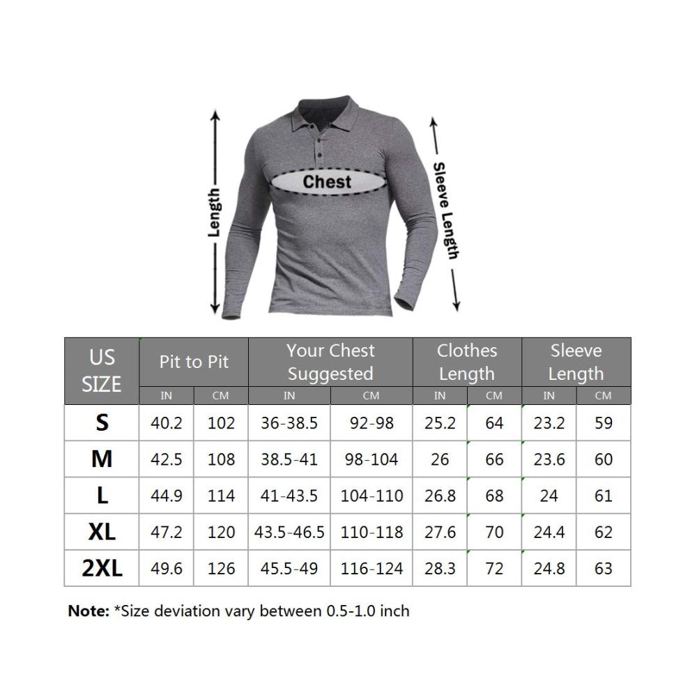 Herren Langarmshirts - Bequeme Baumwolle Dehnbar Unterhemden und Poloshirts