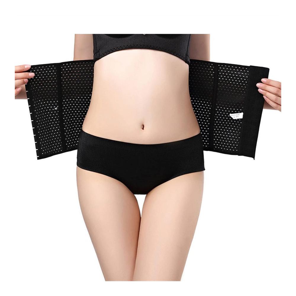 Natürliche Taille formen Atmungsaktiver Bauchweggürtel für Damen | Elastisches Korsett in Schwarz Größe 4XL | Taillentrainer Cincher Gürtel | Shapewear mit Körperverpackungen für eine frauliche Silhouette