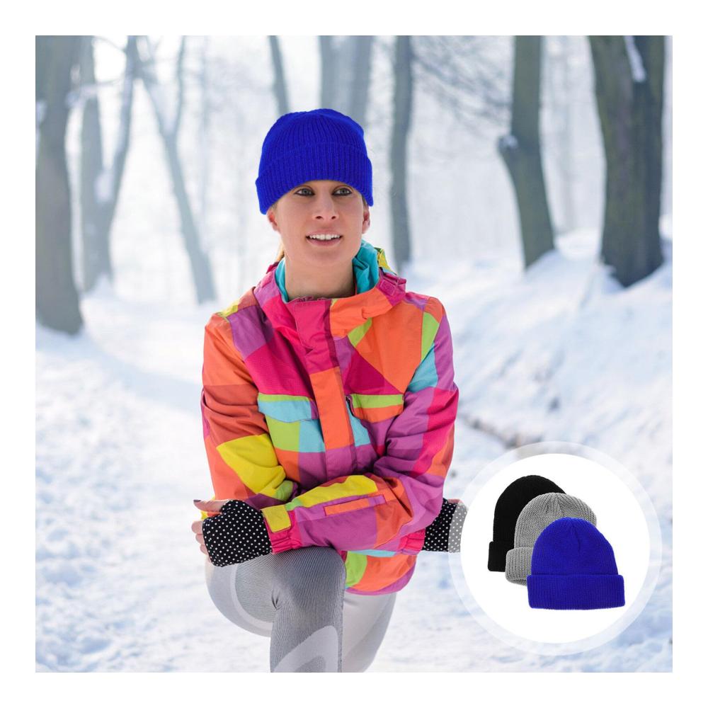 3er-Pack Modische Strickmützen Trawler-Beanies für Damen und Herren Warme & Dehnbare Uhrenmützen