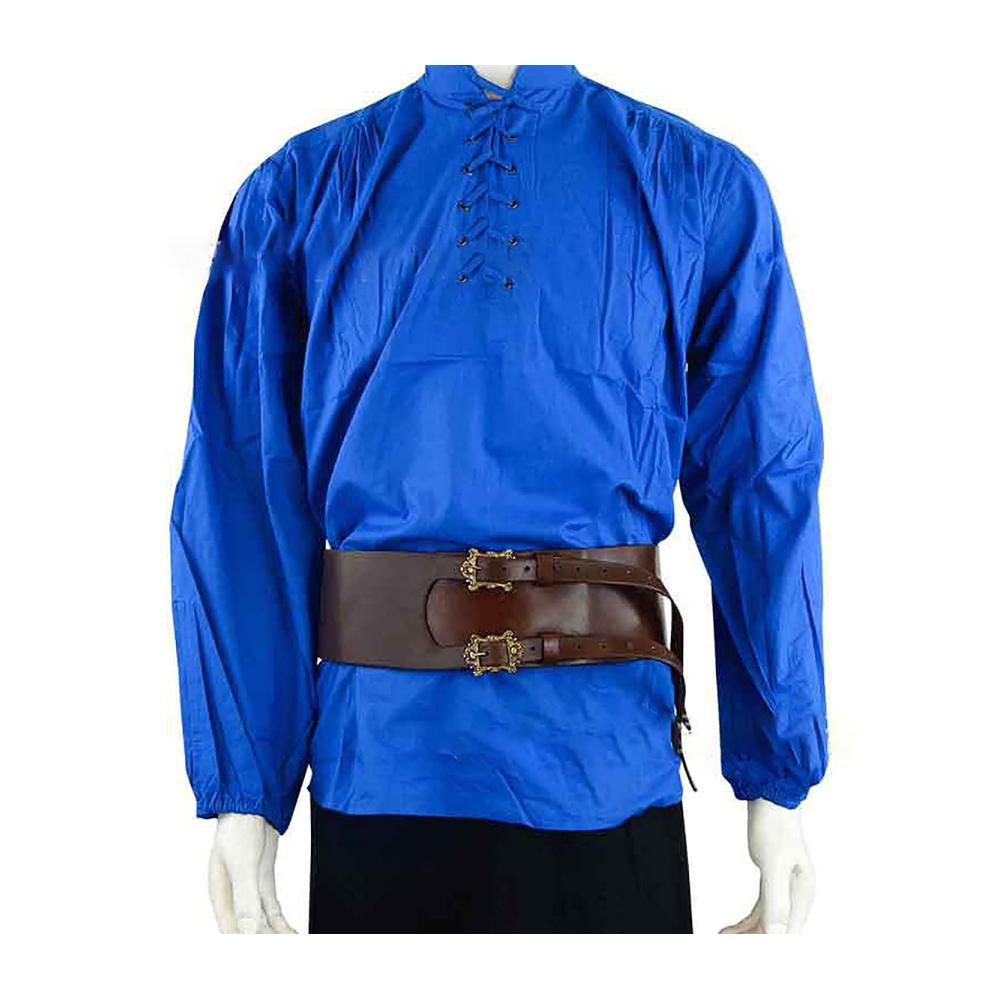 Mittelalterlicher Steampunk Gürtel - Verstellbarer Ledergürtel für Männer Retro-Stil Korsett-Gürtel aus weichem Kunstleder - ideales Accessoire für Cosplay-Kostüme