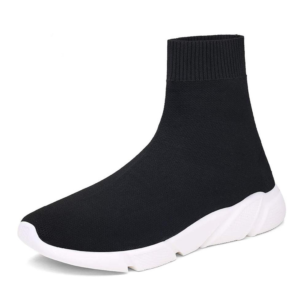 Hoch geschnittene Strick-Sneaker Unisex Slip-Ons für bequemes Fitnessstudio und Laufen