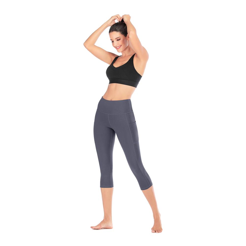 Tummy Control High Waist Damen Leggings mit Taschen - 4-Wege-Stretch für Sport und Yoga