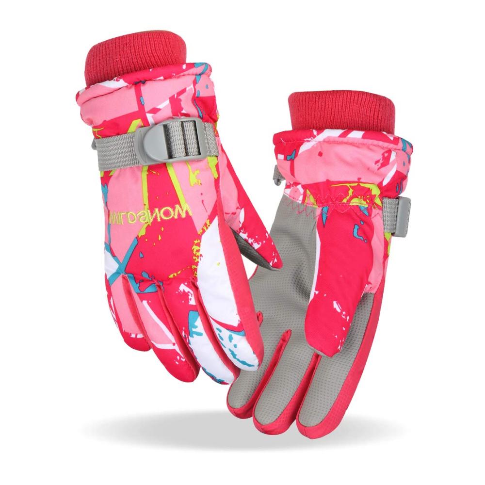 Fengzio Skihandschuhe – Wasserdichte Winterhandschuhe für Kinder Herren und Damen Winddicht Warm ideal für Snowboard Outdoor-Sport Fahrrad - Sporthandschuhe