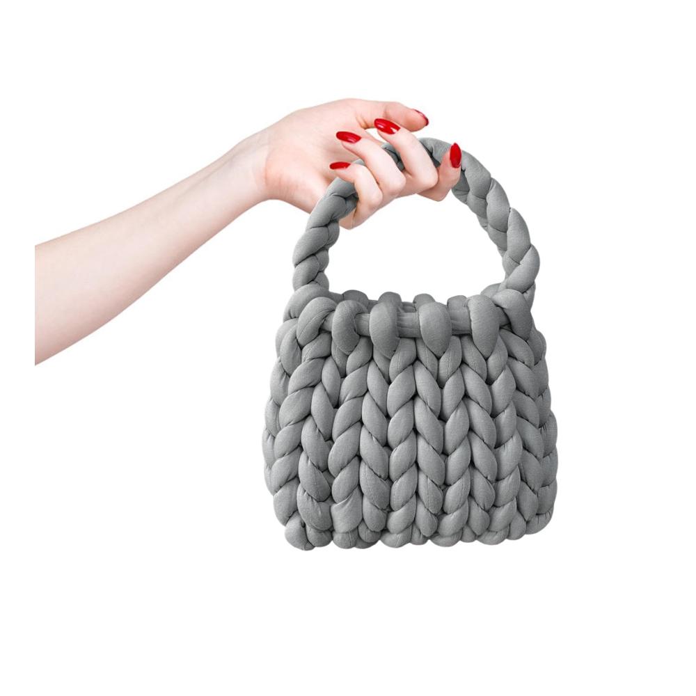 Damen-Häkeltasche Stilvolle Umhängetasche & Handtasche für den Sommer - Handgefertigte Clutch-Geldbörse perfekte Strick-Geldbörse für Frühling & Sommer